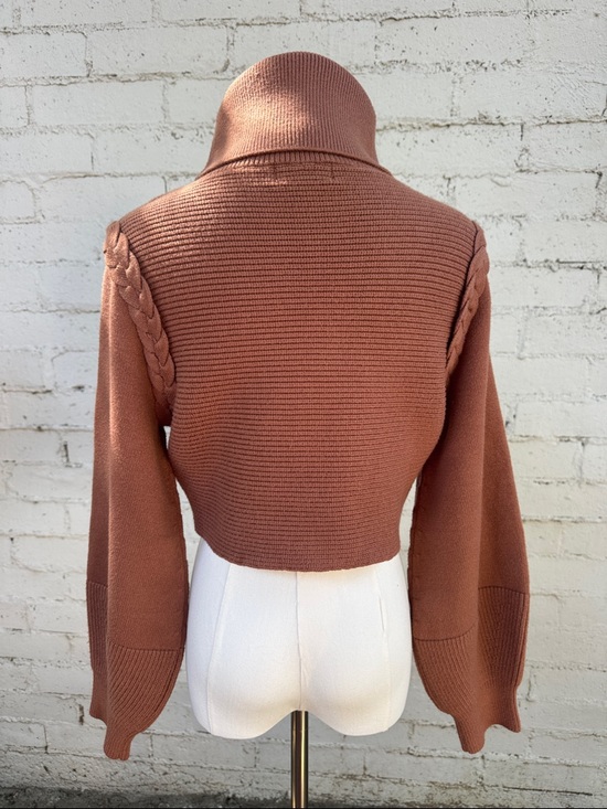 Michael Costello x Revolve Fresia Sweater Caramel Brown XXS - Picture 4 of 9